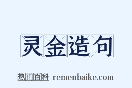 灵金造句是什么意思的图片